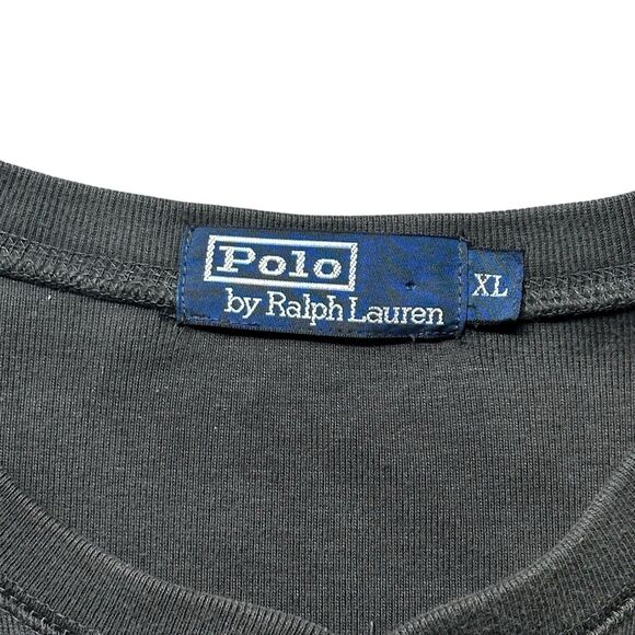 Polo Ralph Lauren Henley Shirt Men’s XL Gray Long Sleeve Knit Cotton Logo - Picture 6 of 9